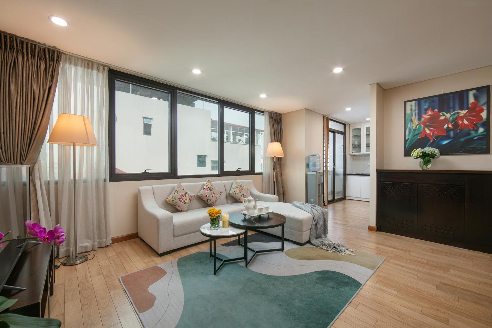 Hb Serviced Apartment - 121B Quan Hoa Hanoi Bagian luar foto