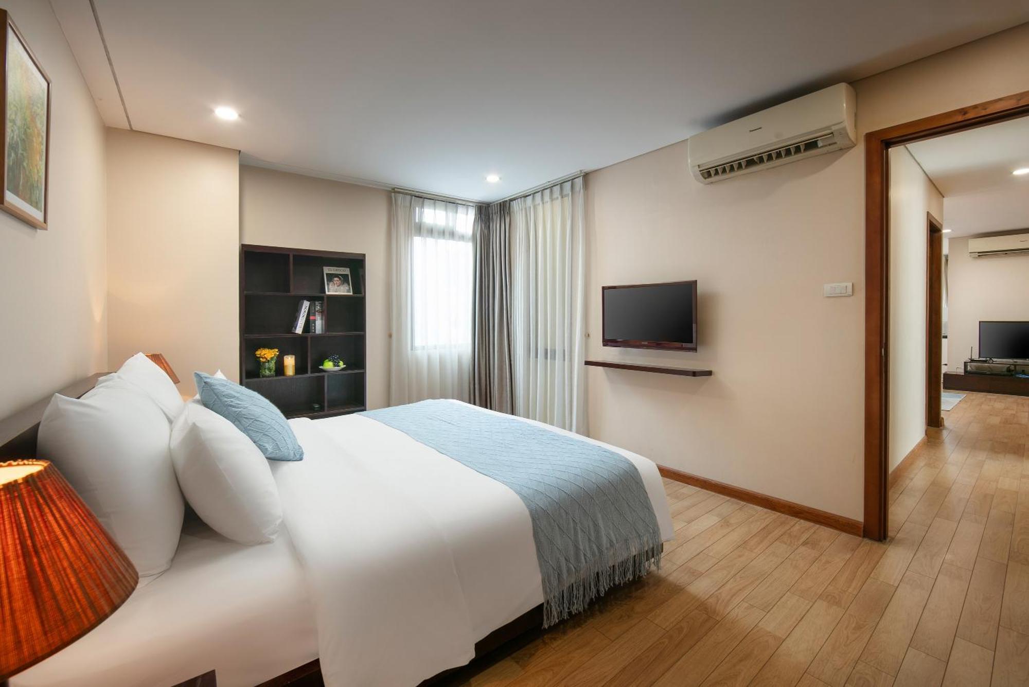 Hb Serviced Apartment - 121B Quan Hoa Hanoi Bagian luar foto