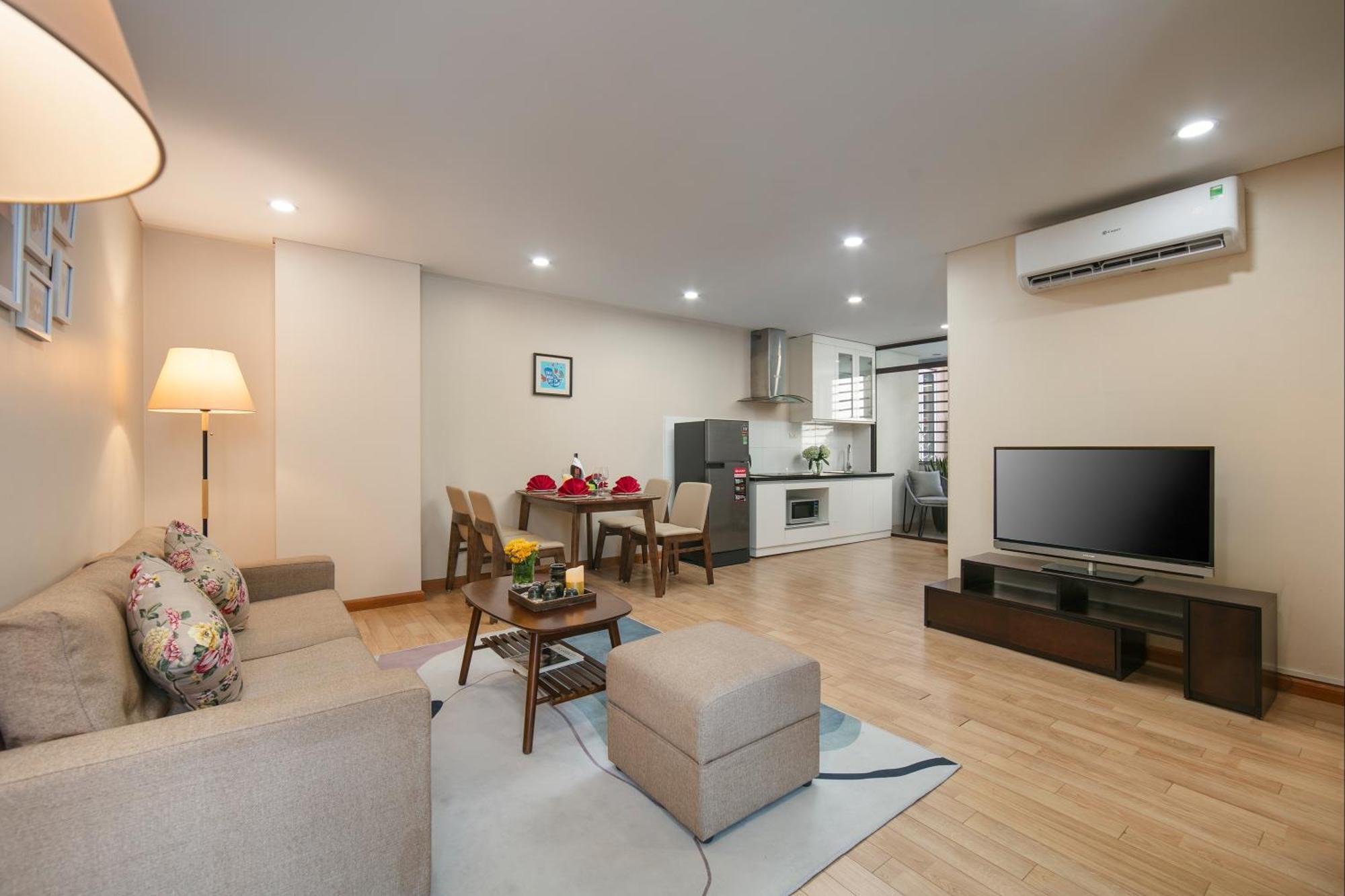 Hb Serviced Apartment - 121B Quan Hoa Hanoi Bagian luar foto