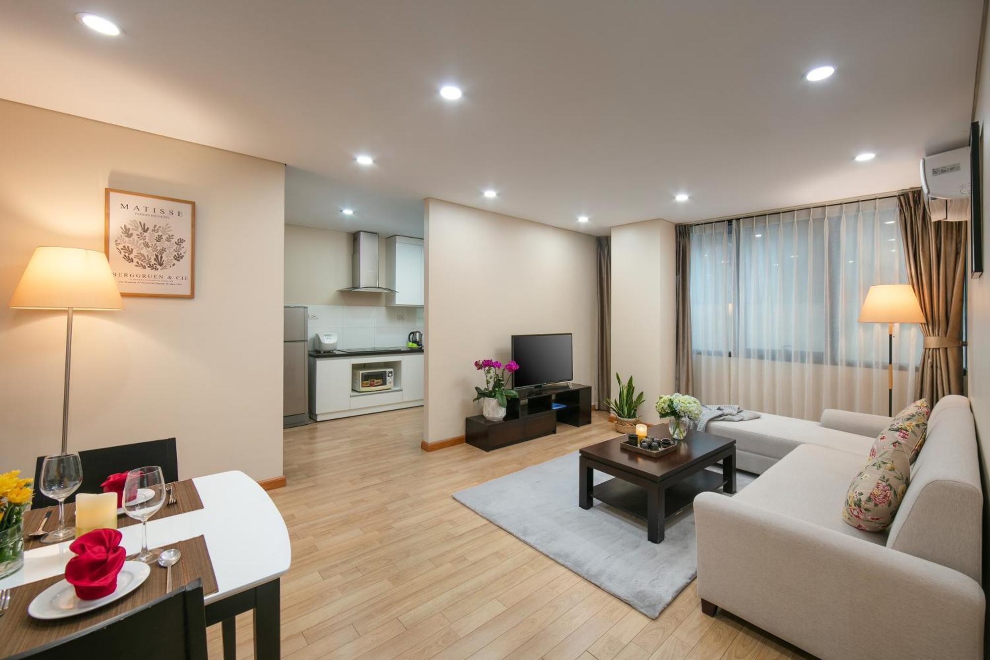 Hb Serviced Apartment - 121B Quan Hoa Hanoi Bagian luar foto