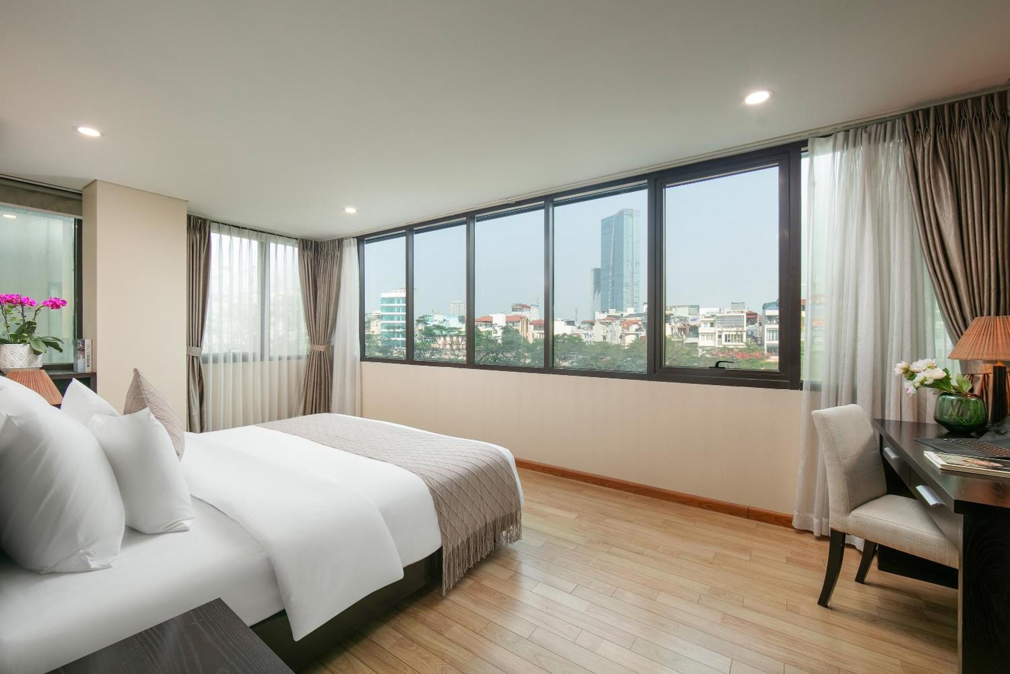 Hb Serviced Apartment - 121B Quan Hoa Hanoi Bagian luar foto