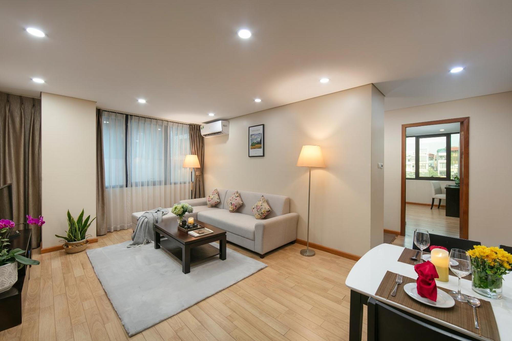 Hb Serviced Apartment - 121B Quan Hoa Hanoi Bagian luar foto